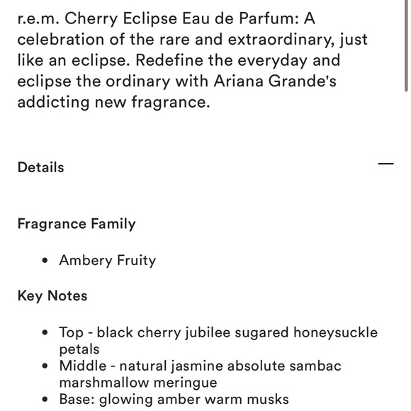 Ariana Grande r.e.m. Cherry Eclipse Eau de Parfum NWT - Brand new in box - Picture 3 of 3